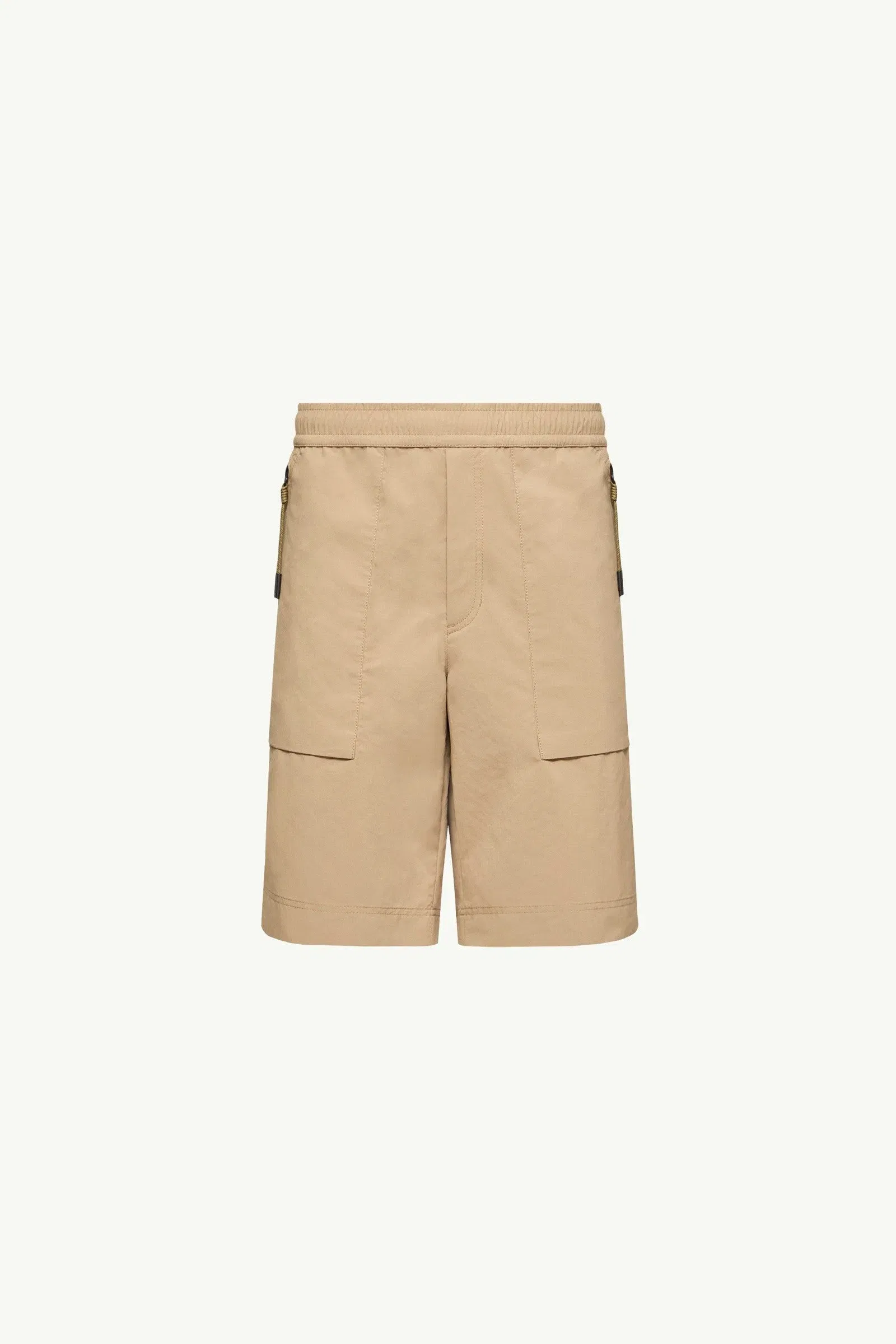 Moncler Technical Froissé Shorts Beige Beige