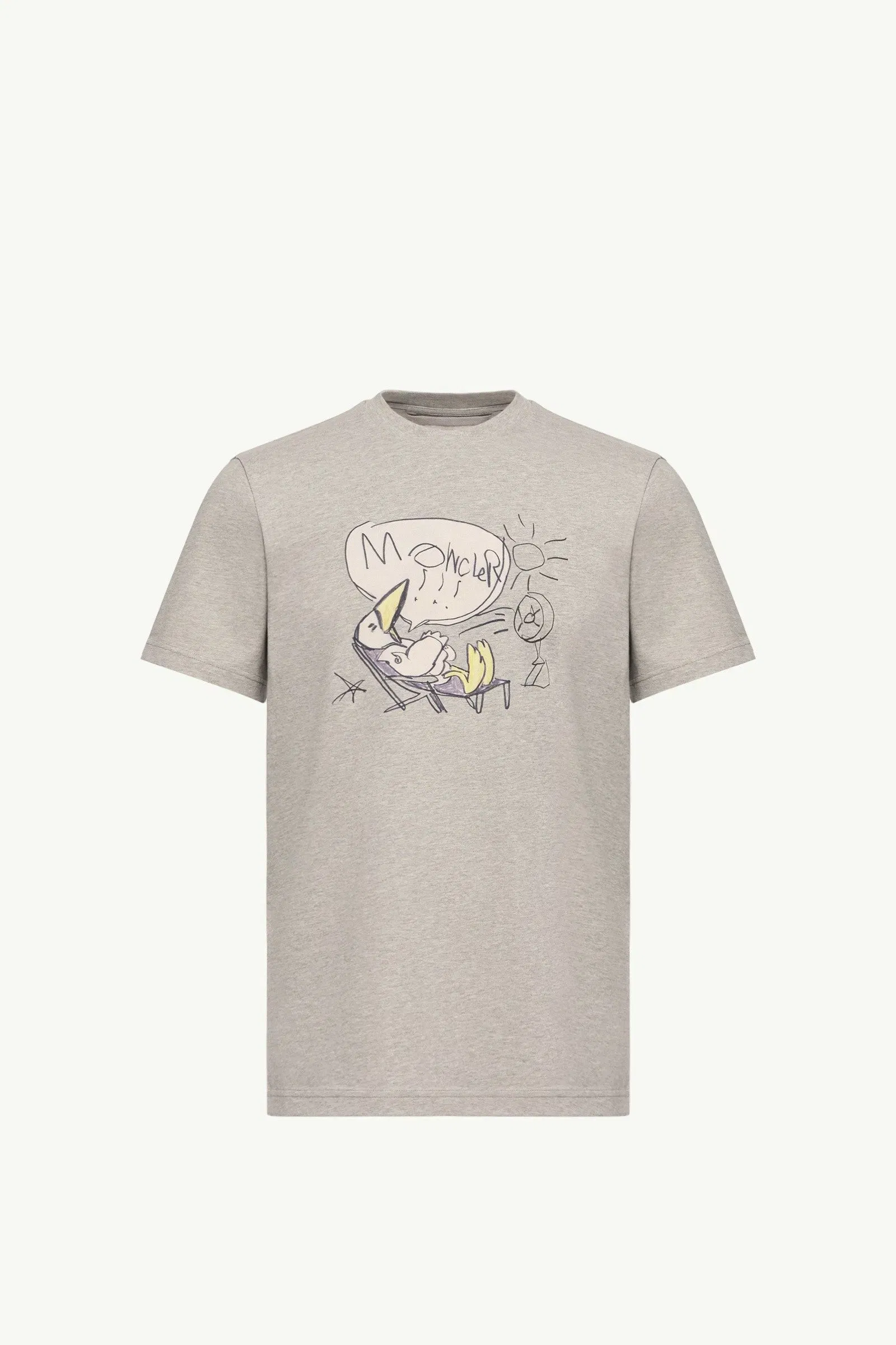 Moncler Monduck Cotton T-Shirt Grey Grey