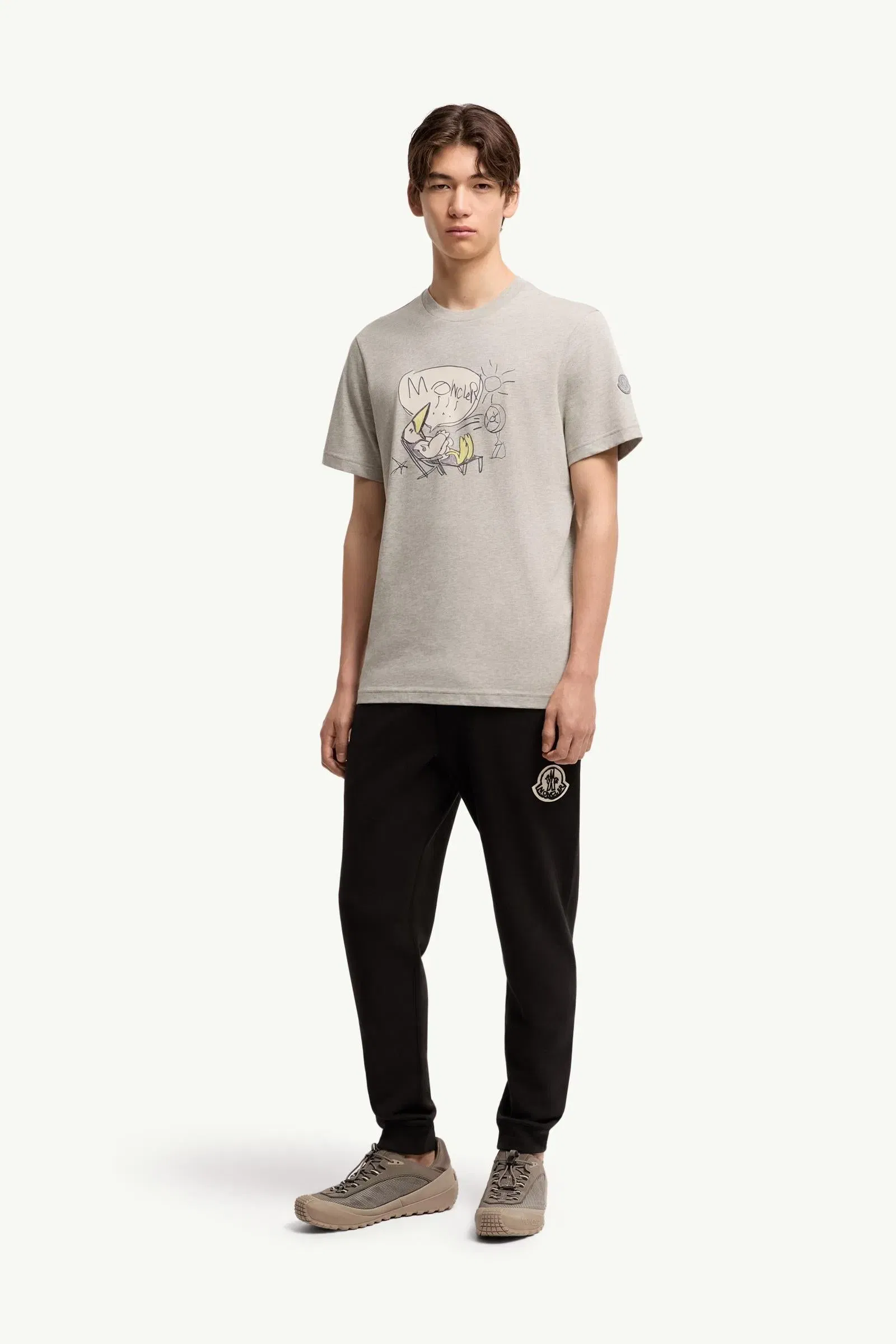 Moncler Monduck Cotton T-Shirt Grey Grey