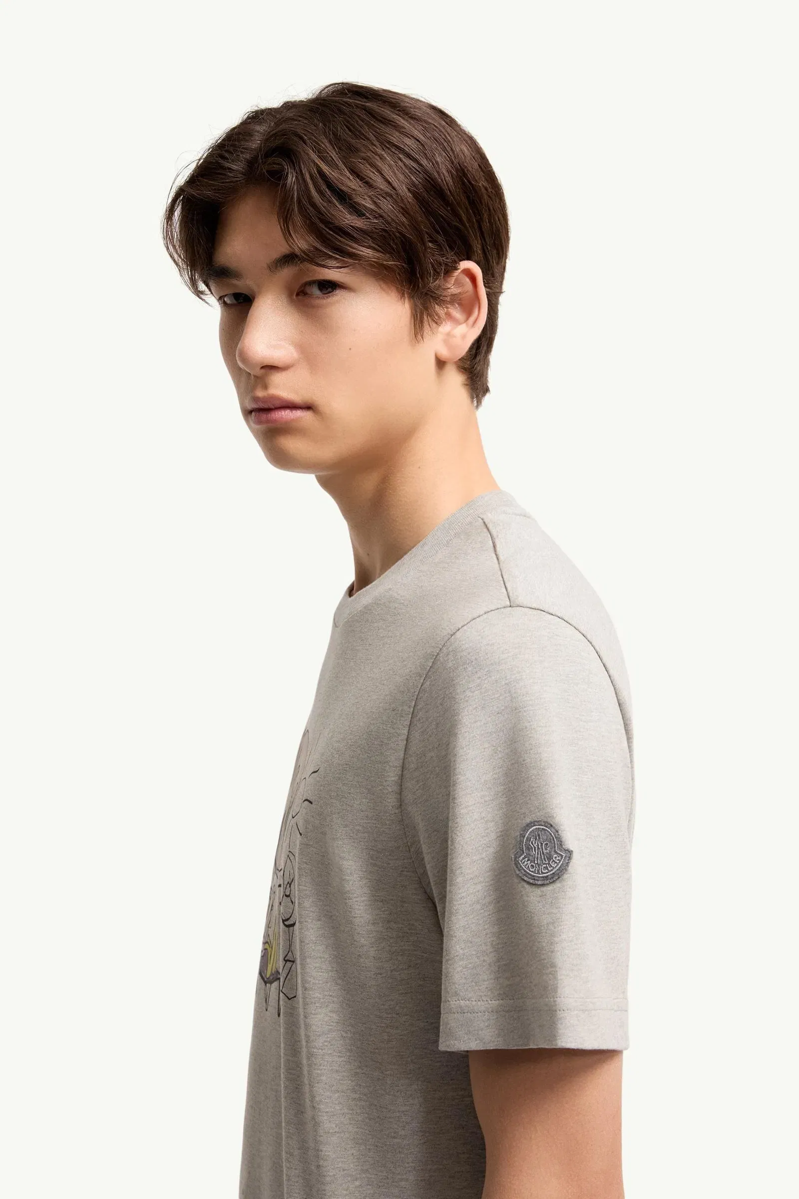 Moncler Monduck Cotton T-Shirt Grey Grey