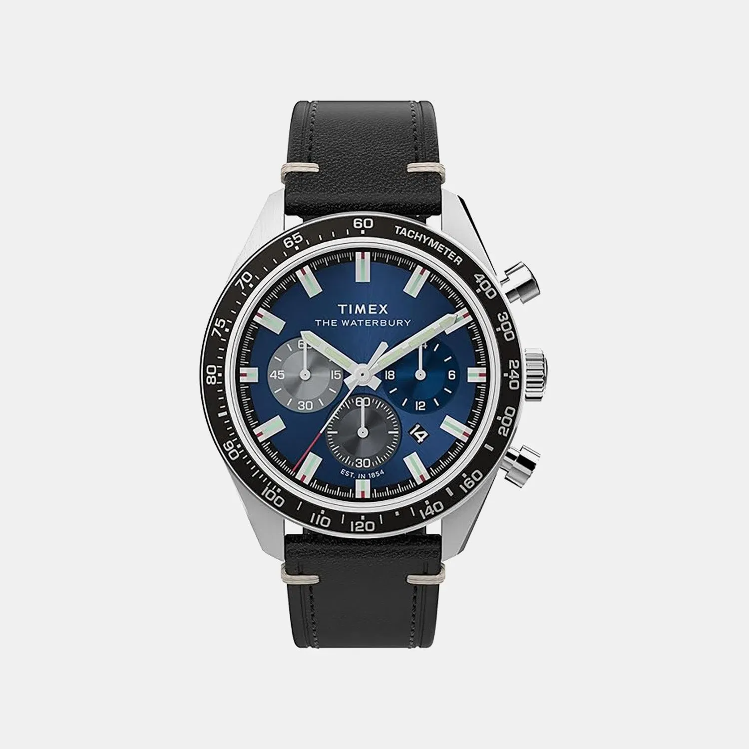 Timex Waterbury Traditional Men Quartz Blue Dial Chronograph Watch Tw2Y18600Ik
