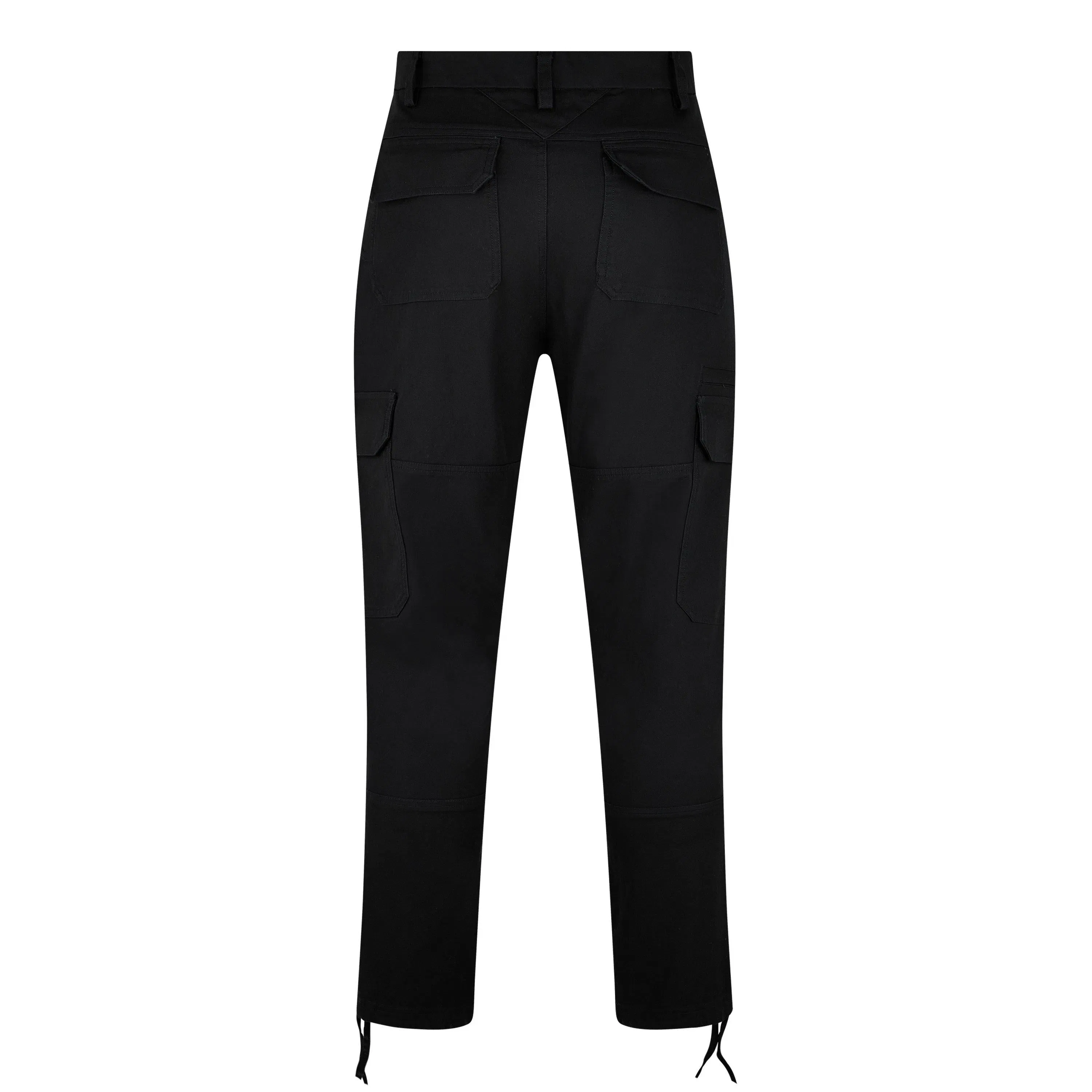 Cotton Drawstring Cuffs Slim Fit Cargo Trousers