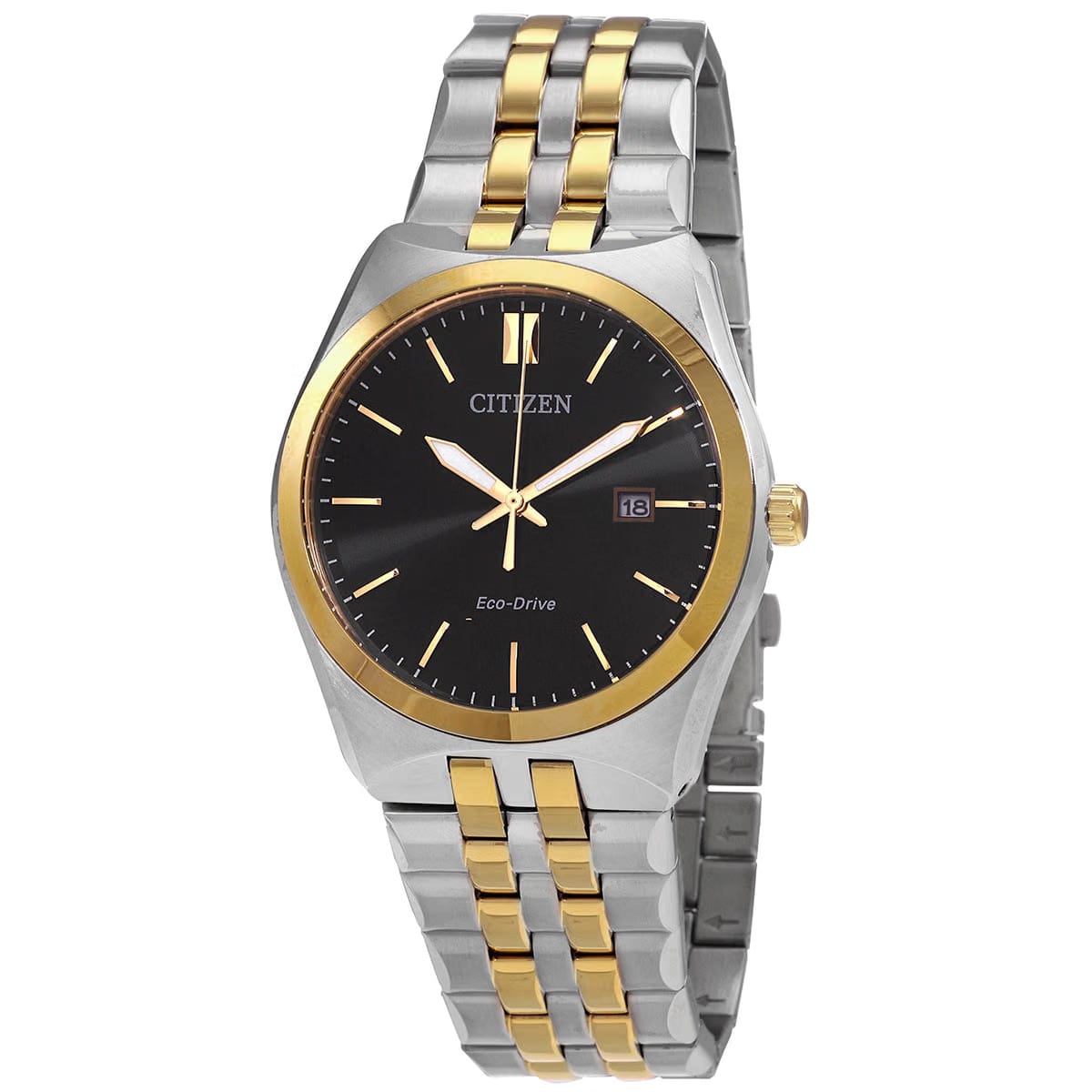 Citizen Corso Black Dial Two-Tone Mens Watch