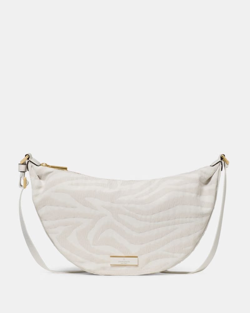 KateSpade Carter Zebra Sling Crossbody Bag Natural Multi