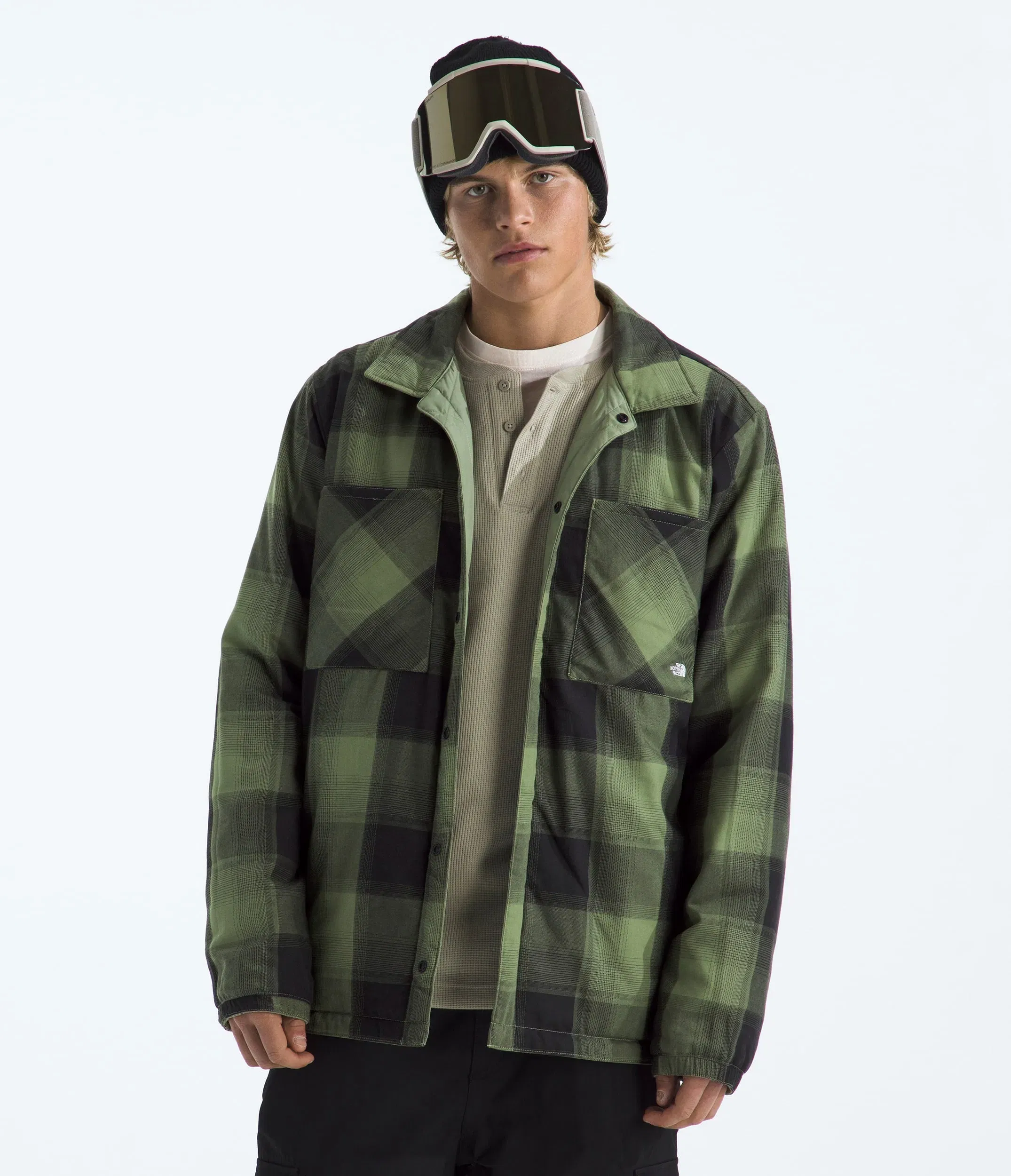 The North Face Men’s Afterburner Insulated Flannel Bark Mist