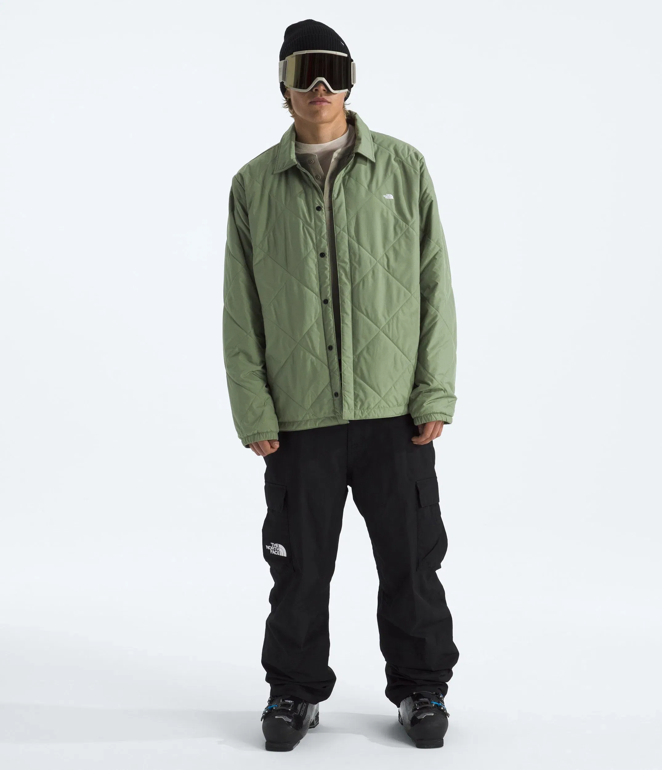 The North Face Men’s Afterburner Insulated Flannel Bark Mist