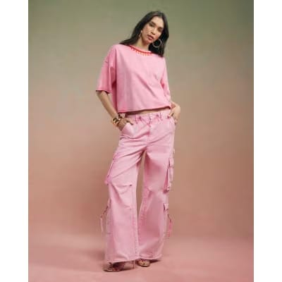 Pink Year Zero Embellished T-Shirt