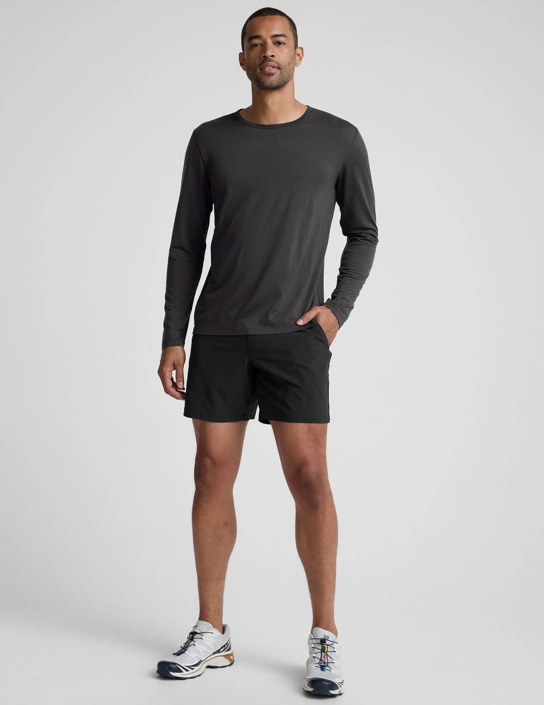 Beyond Yoga Merino Wool Mens Long Sleeve Crew