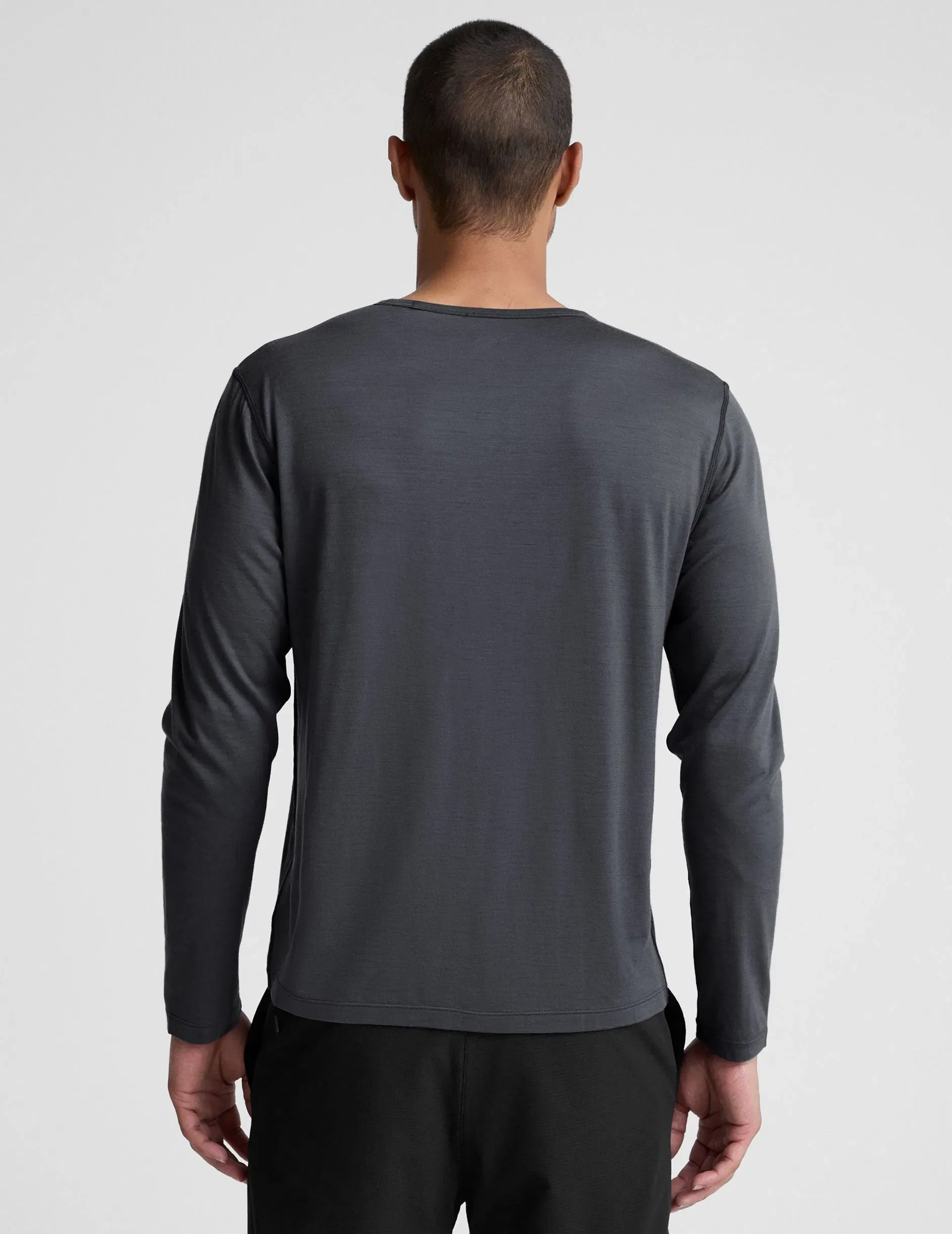 Beyond Yoga Merino Wool Mens Long Sleeve Crew