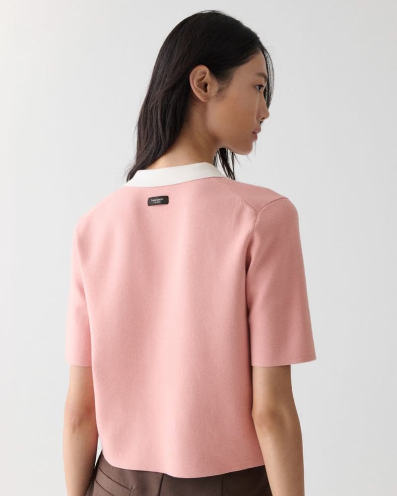 Cropped Polo Sweater