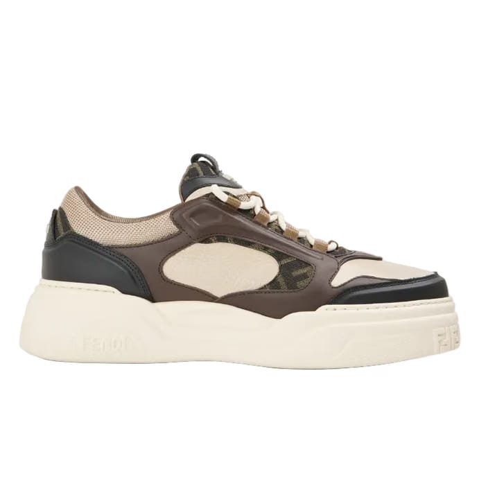 FENDI Force Low Trainers 'Black/Latte'