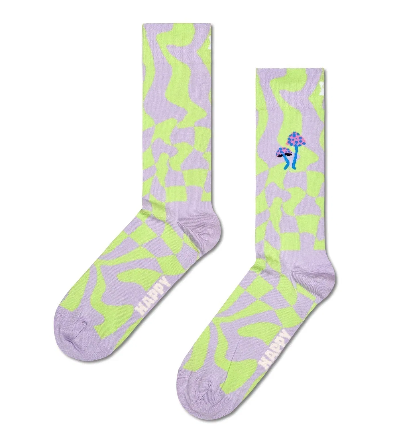 Happy Socks Unisex 4-Pack Happy In Wonderland Crew Length Socks Gift Set for Women and Men