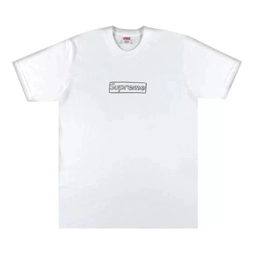 Supreme x KAWS Chalk Logo Tee 'White'
