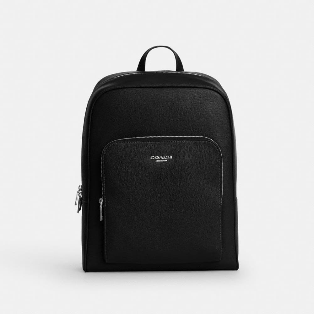 Coach Aiden Backpack Silver Black