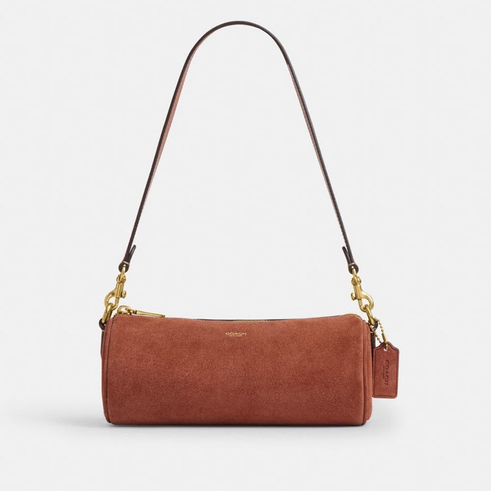 Coach Barrel Bag Brass Clay