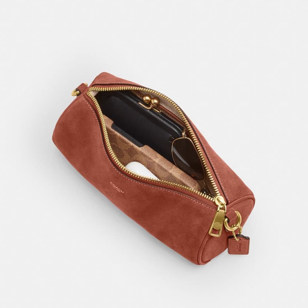 Coach Barrel Bag Brass Clay
