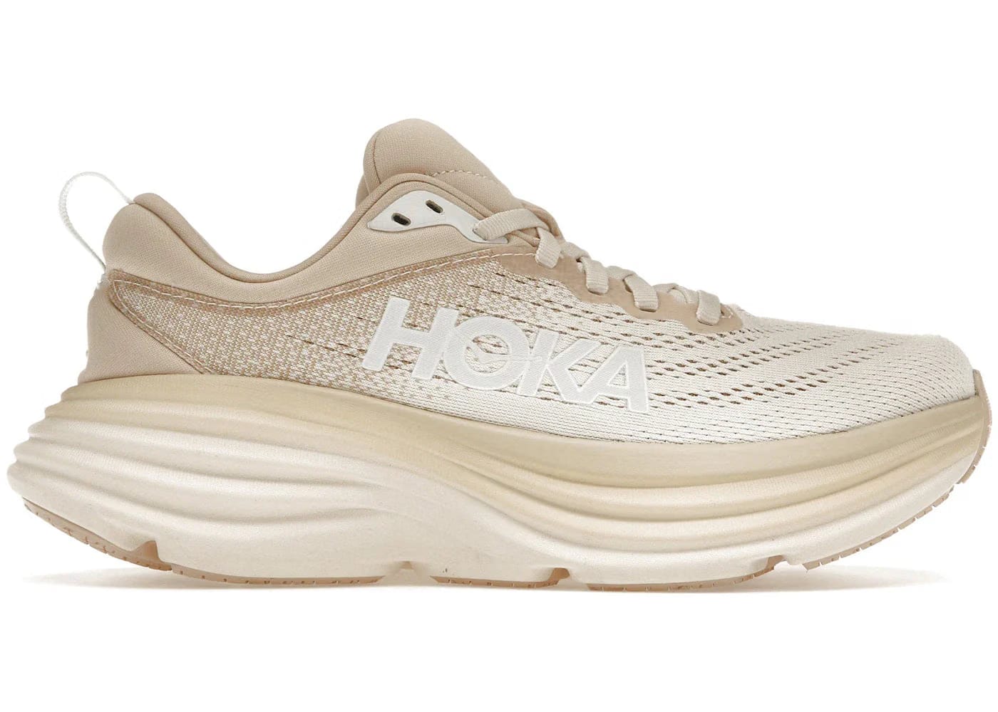 Hoka One One Bondi 8 Shifting Sand Eggnog Womens