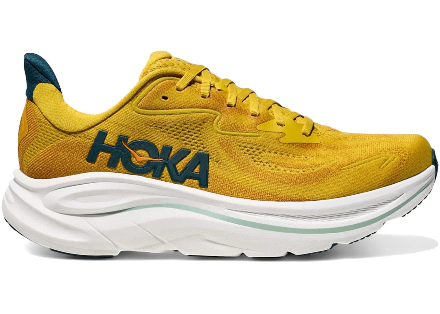 Hoka One One Clifton 10 Yellow Gold Tidal Wave