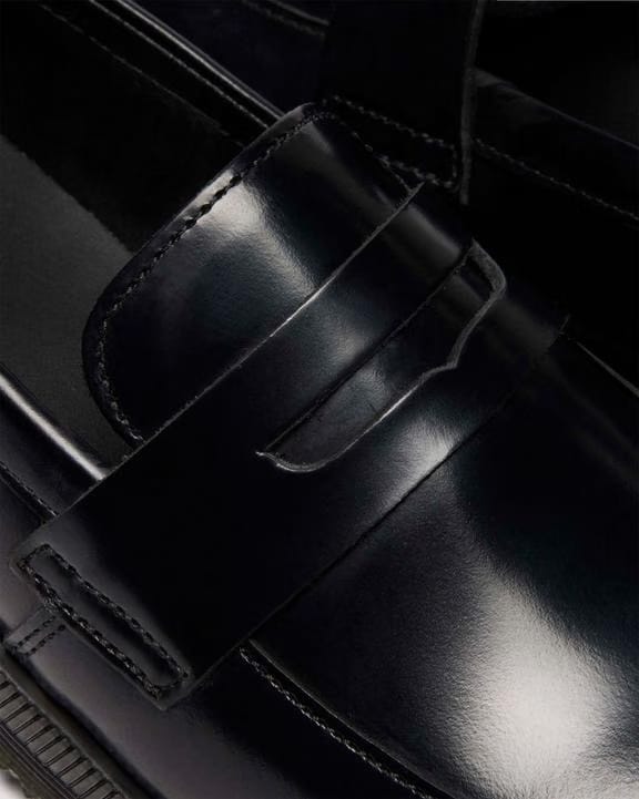 Dr Martens Temara Polished Smooth Leather Loafers - Black