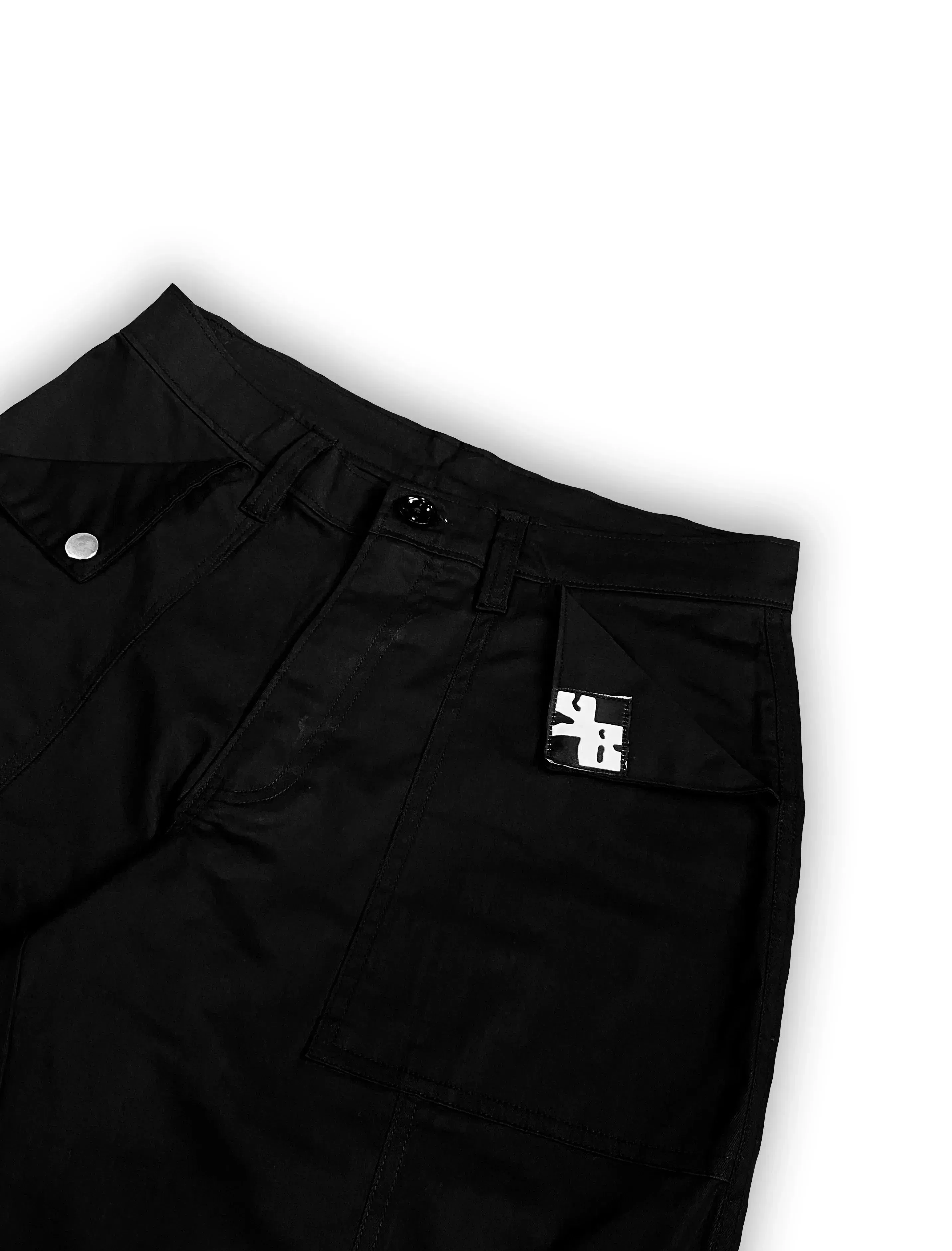 MISPLACED CARGO PANTS IN BLACK