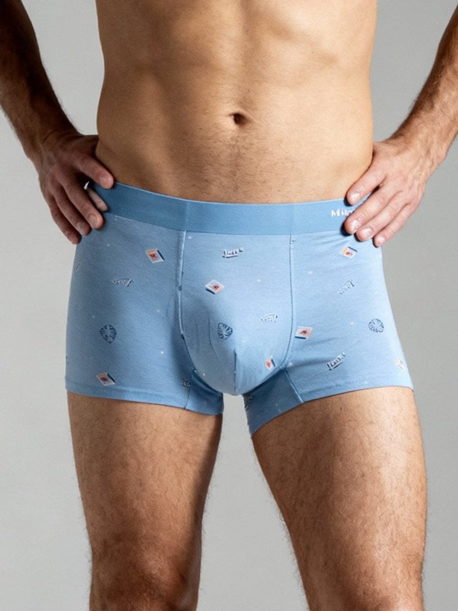 Men V Walk Match Stick printed Luxury Elastic Trunk by Manaca