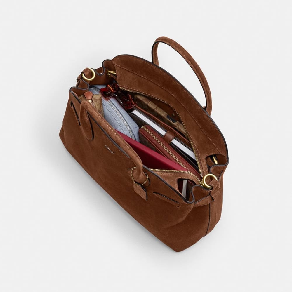 Coach Soft Empire Carryall Bag 40 Brass Warm Brown