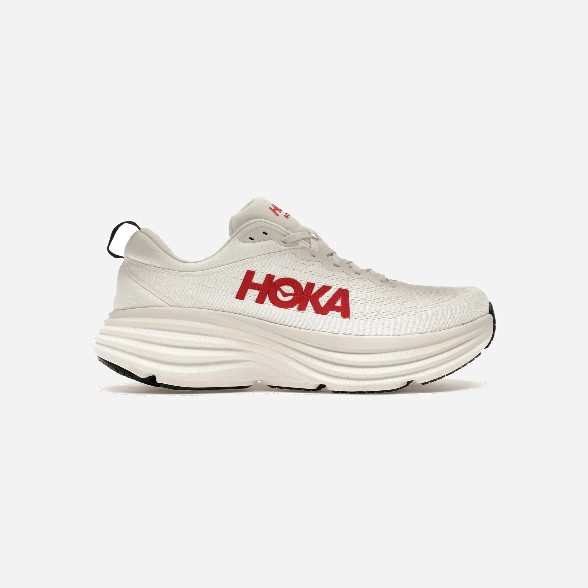Hoka One One Bondi 8 White Vermillion