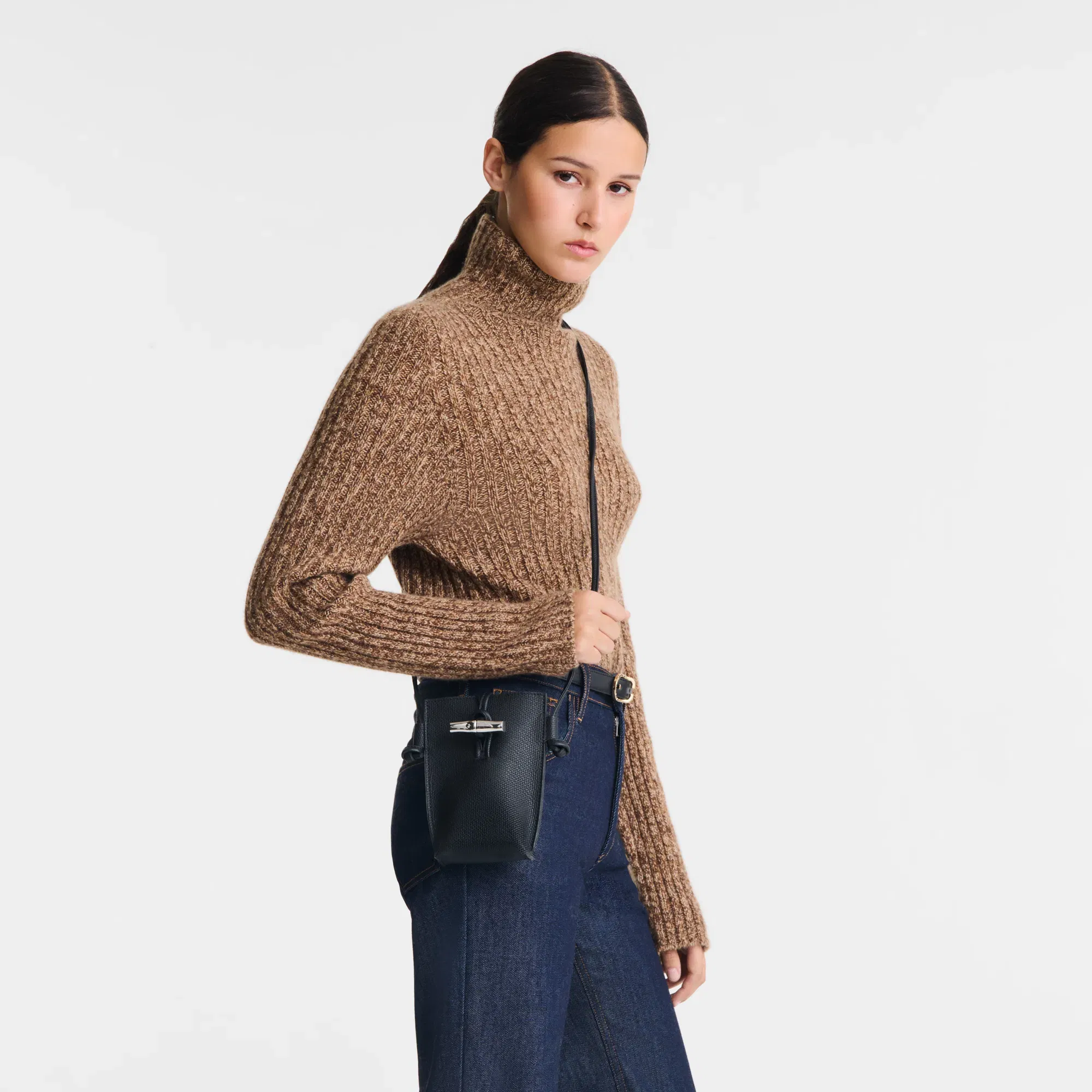 Longchamp Le Roseau Phone case Black