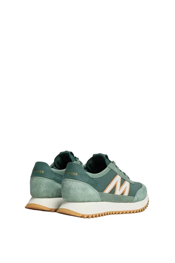 Moncler Pacey2 Suede & Nubuck Sneakers Green