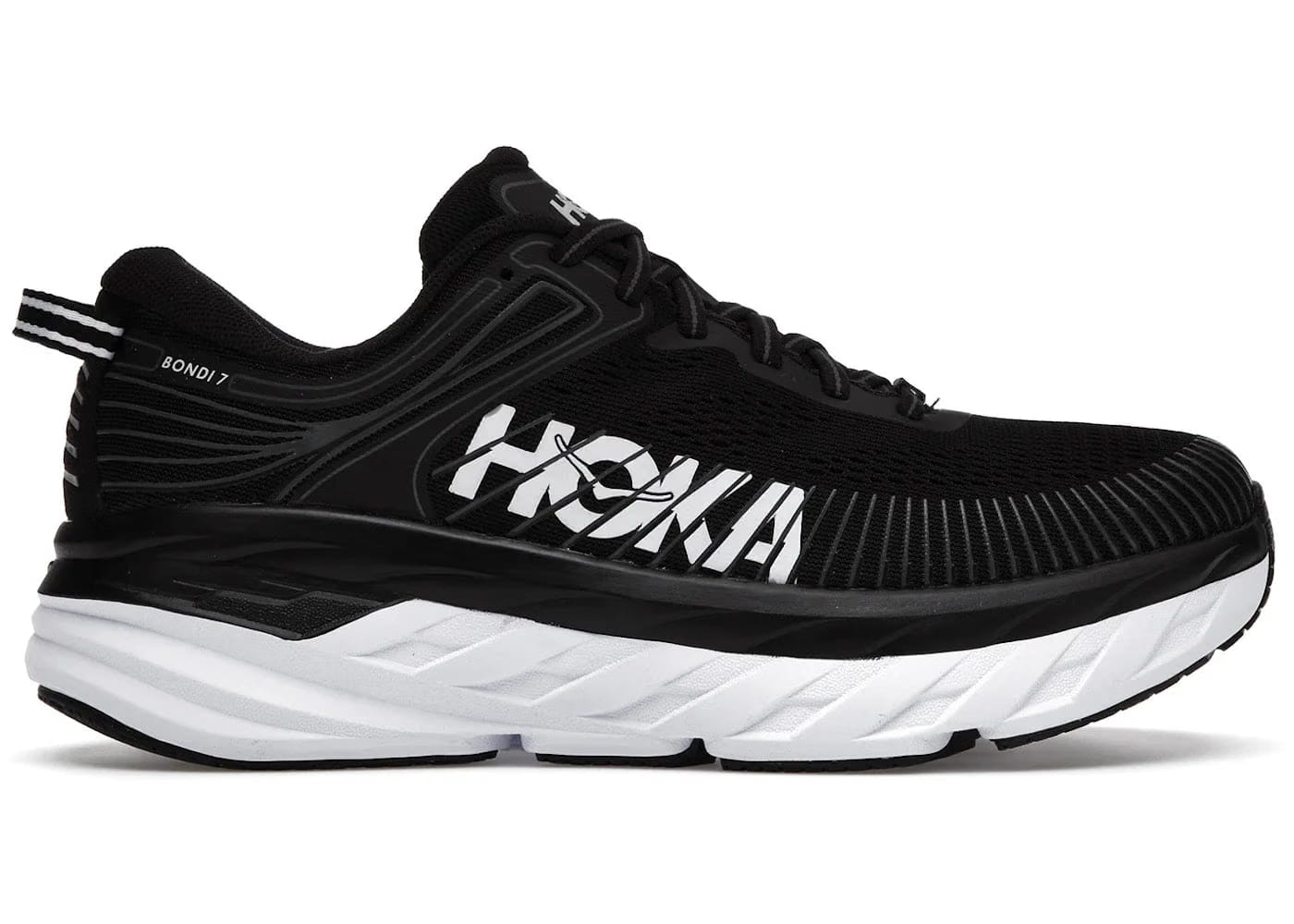 Hoka One One Bondi 7 Black White Womens