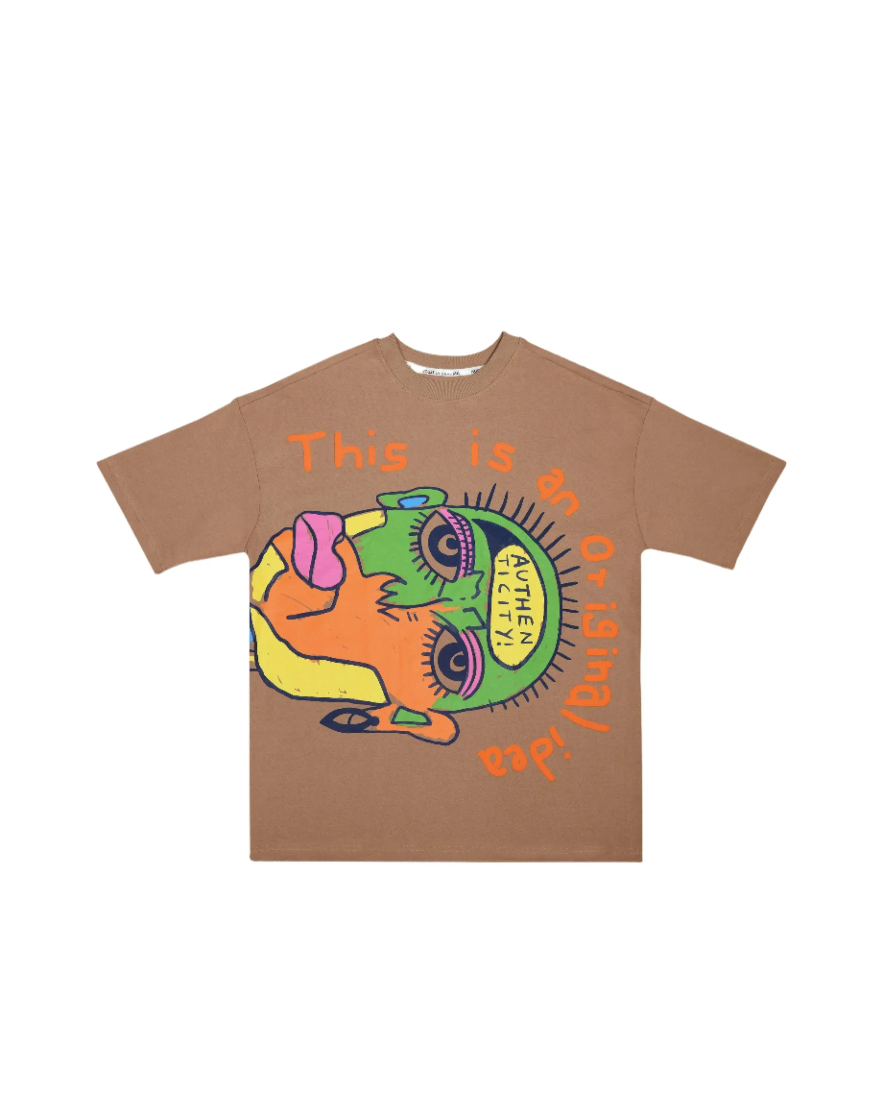 Rebellion - Beige Oversized T-shirt