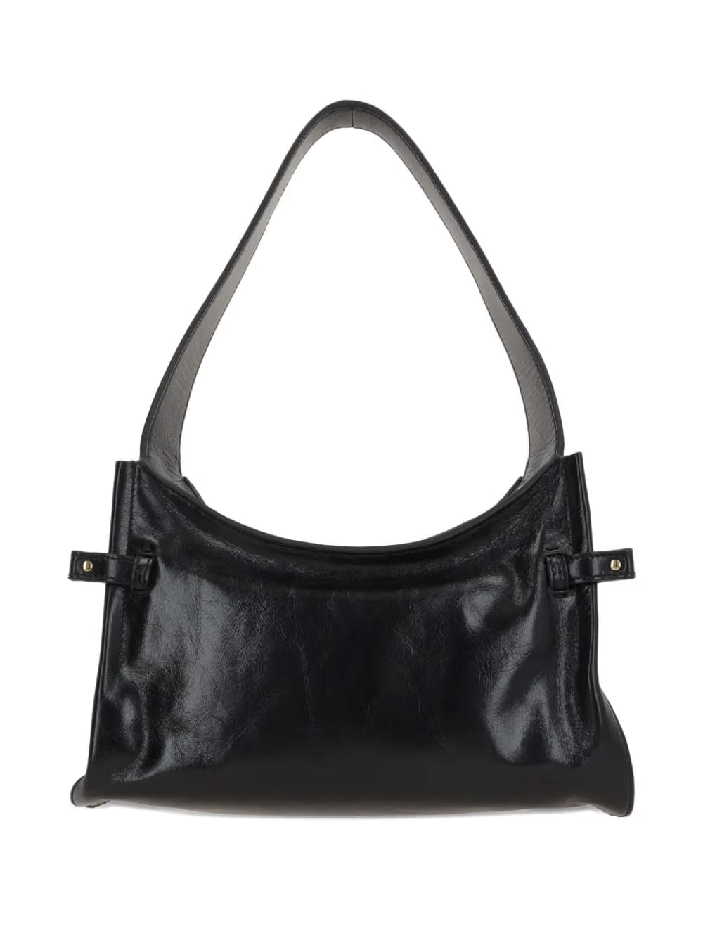 Charms embellished leather shoulder bag