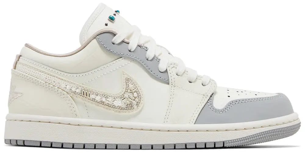 Wmns Air Jordan 1 Low 'Sail Soft Pearl Sequins'