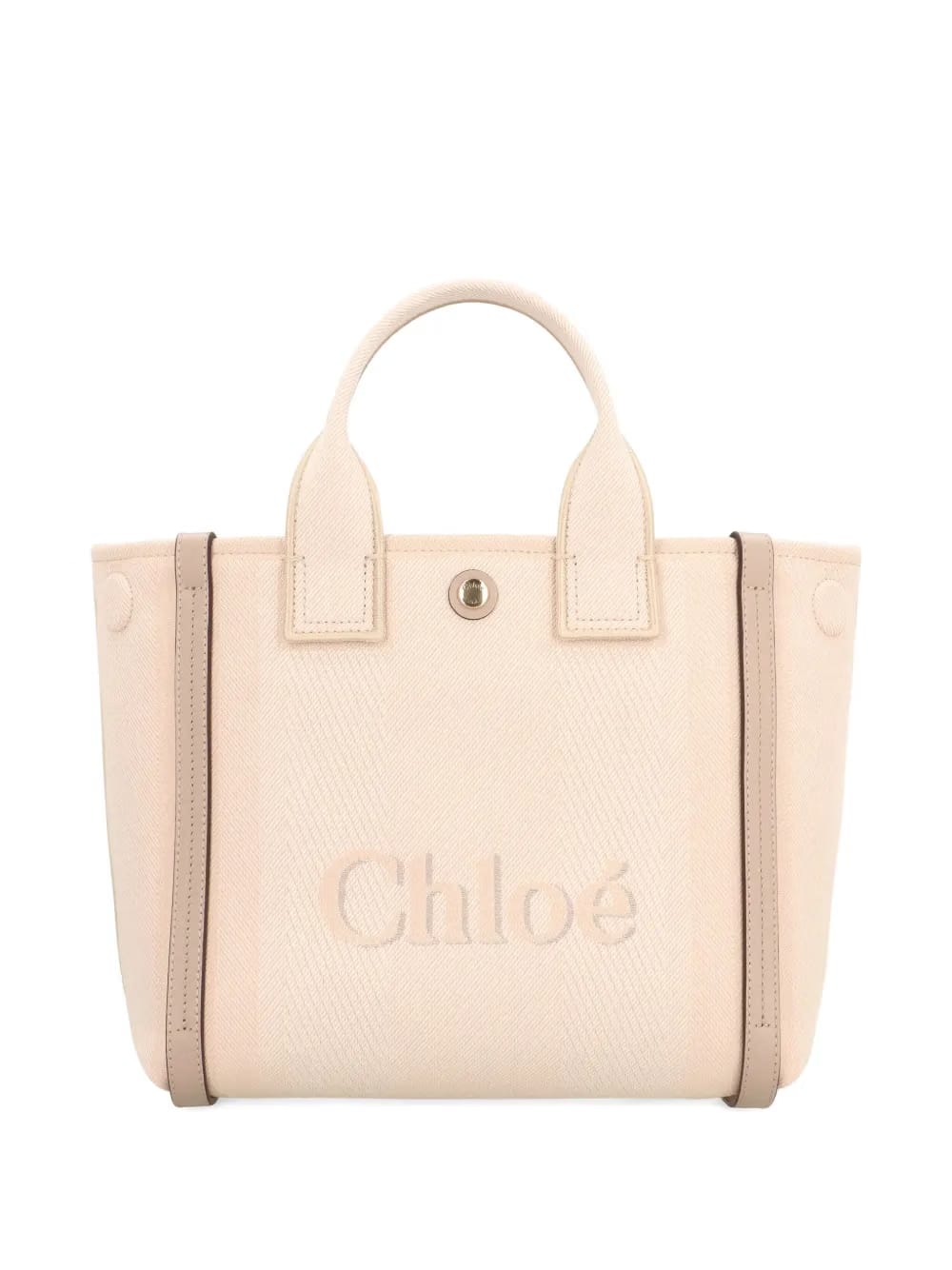 small Carry logo-embossed canvas tote bag