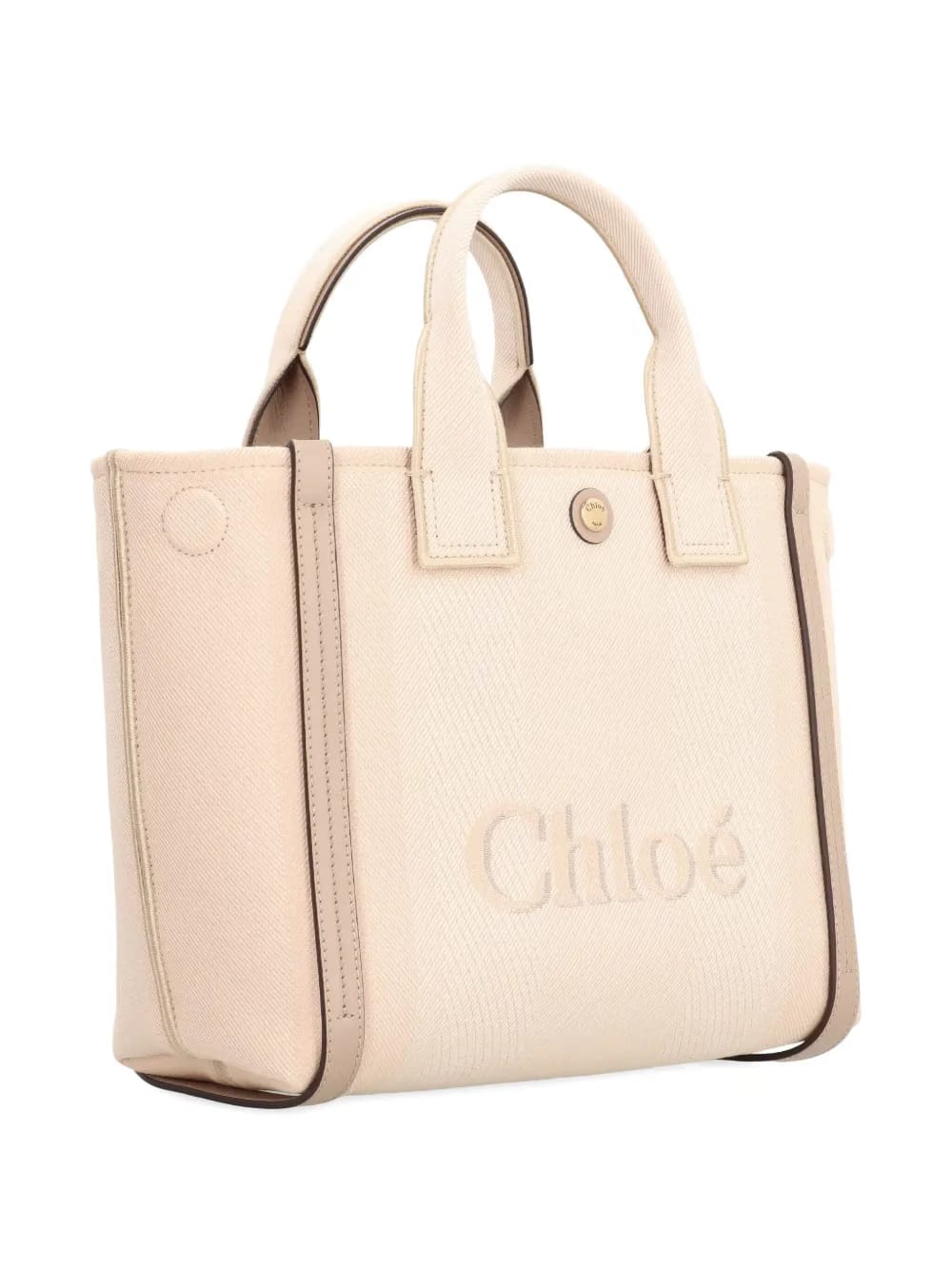 small Carry logo-embossed canvas tote bag