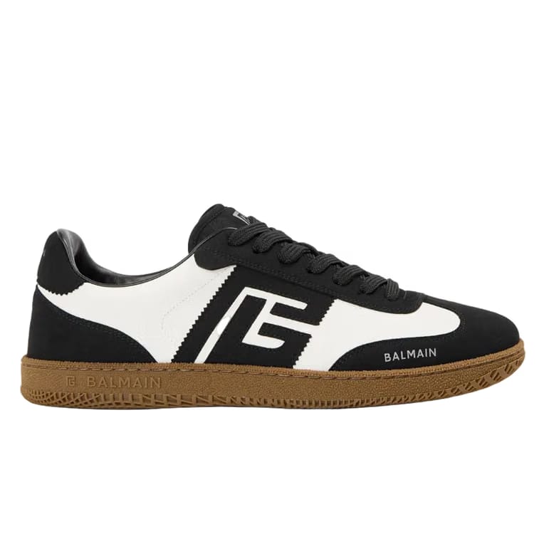 BALMAIN Men's Low Trainers 'Black/White'