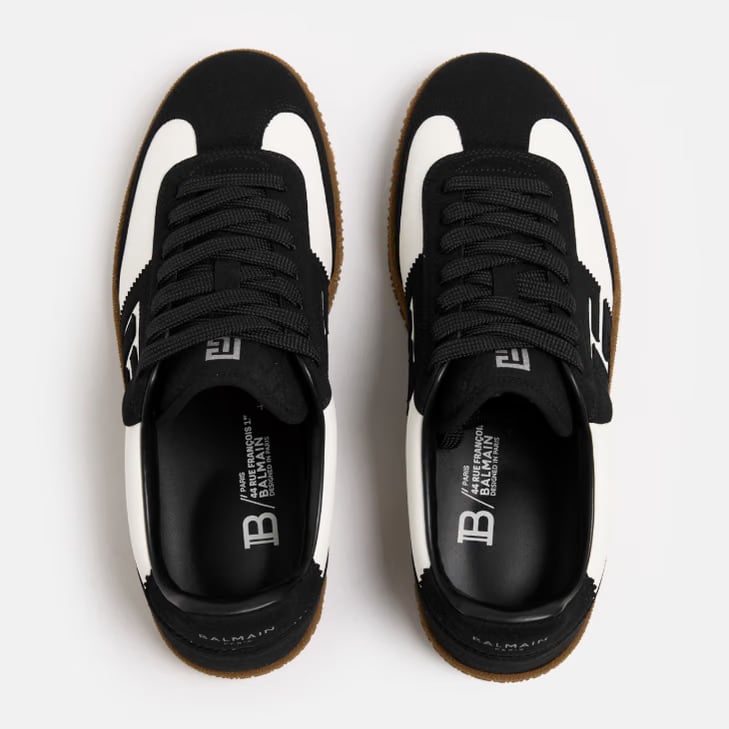 BALMAIN Men's Low Trainers 'Black/White'