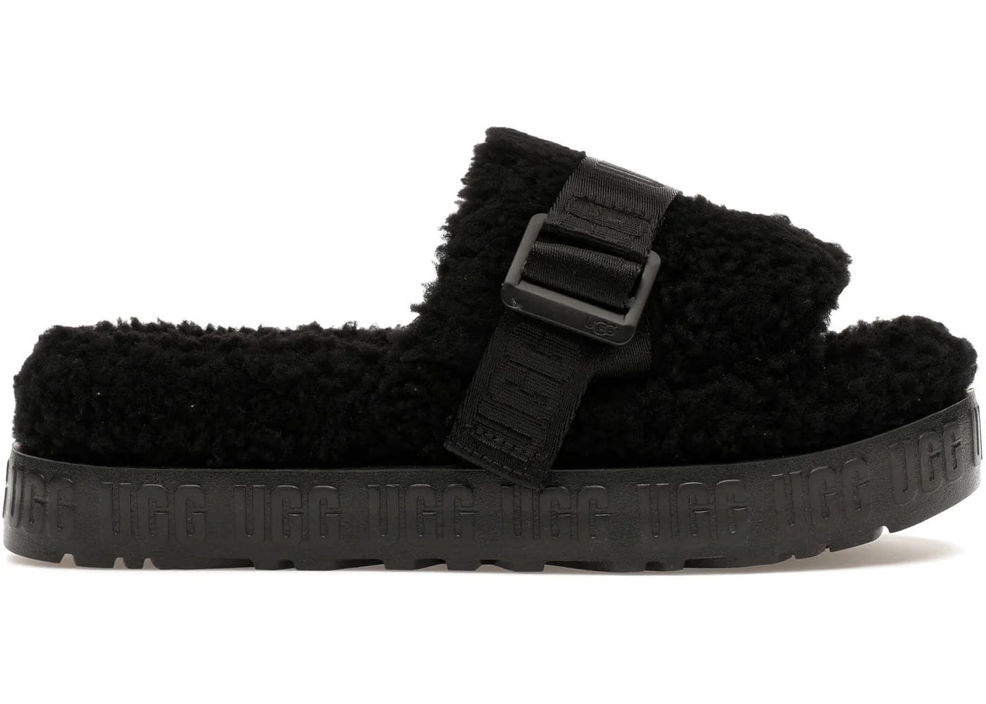 Ugg Fluffita Slide Black Womens