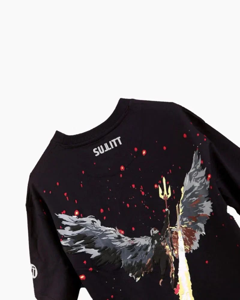 PYRO BLACK OVERSIZED T-SHIRT