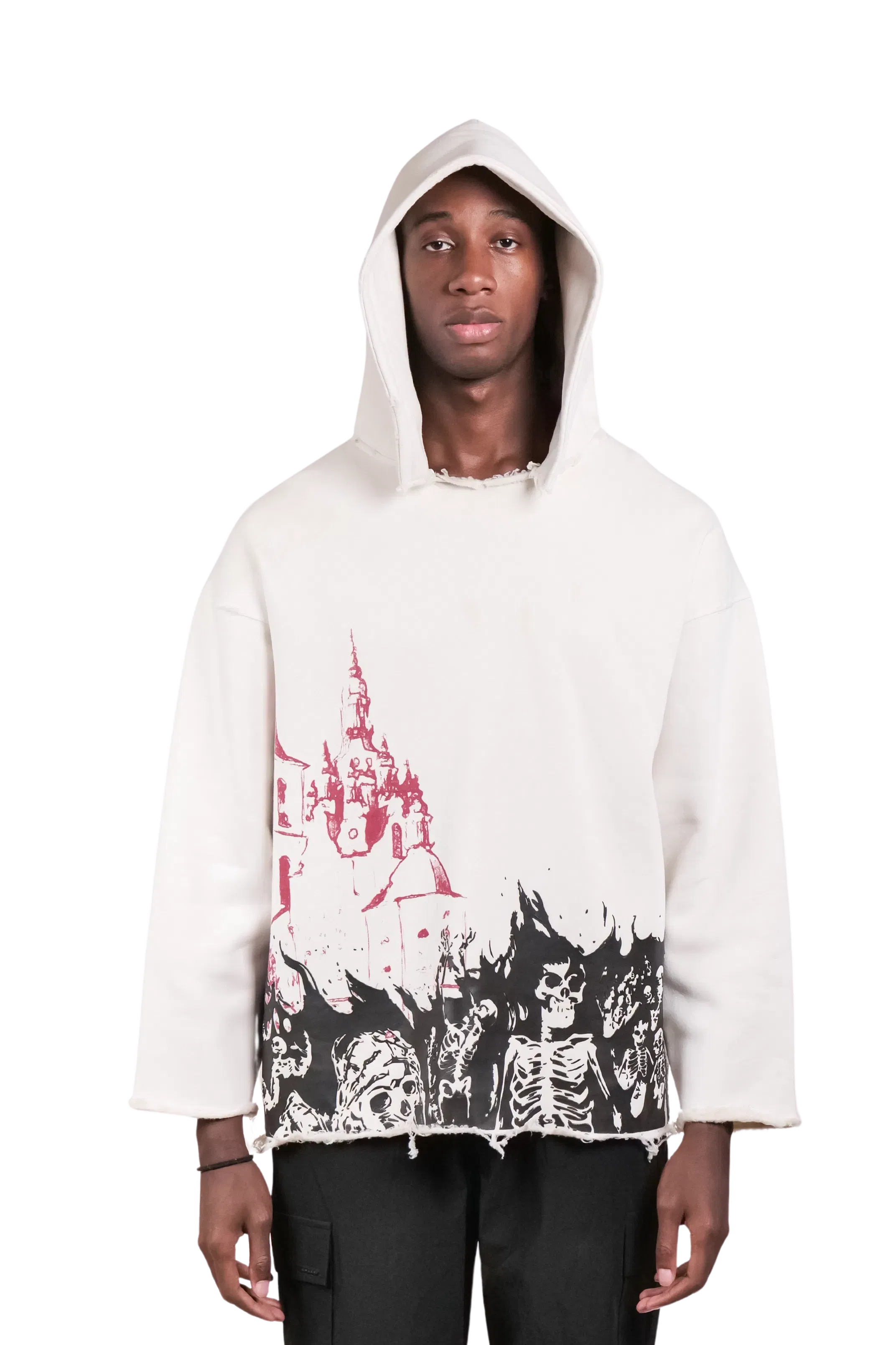 FLWD - Infernal White Oversized Hoodie