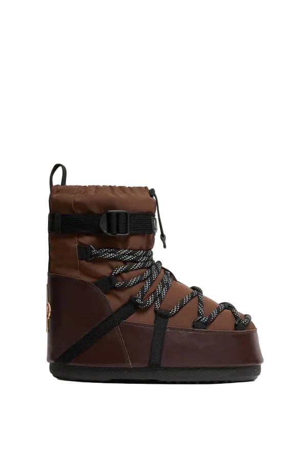 Moncler Moon Boot x Moncler Grenoble Icon Low Padded Snow Boot Brown