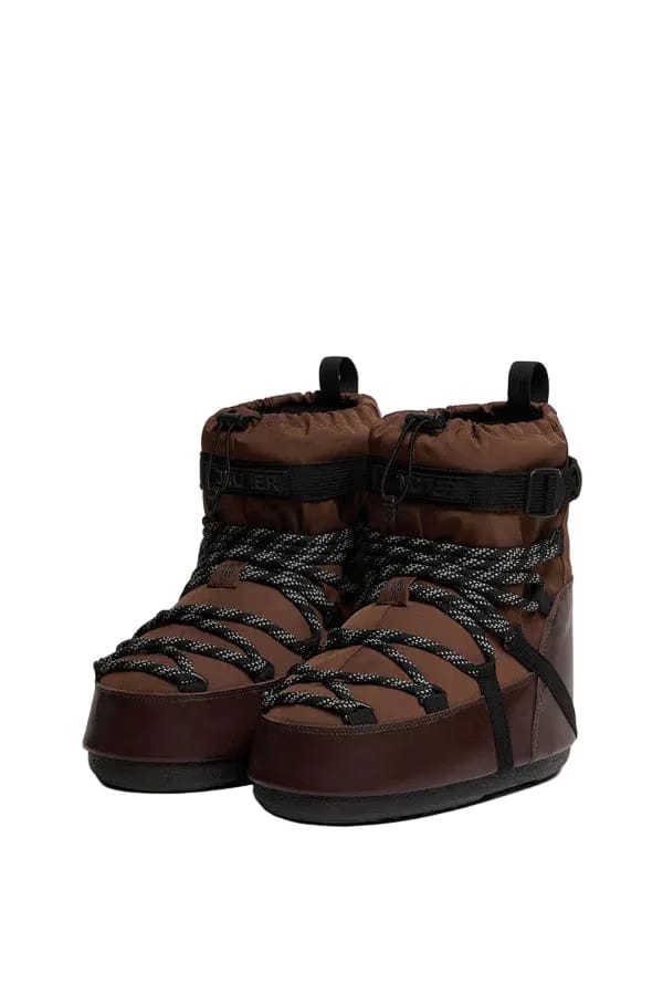 Moncler Moon Boot x Moncler Grenoble Icon Low Padded Snow Boot Brown