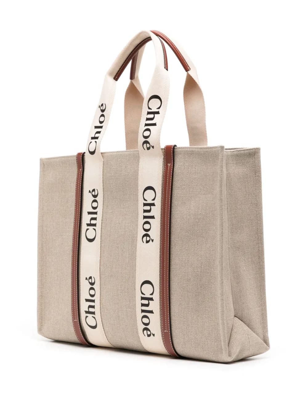 large Woody cotton tote bag