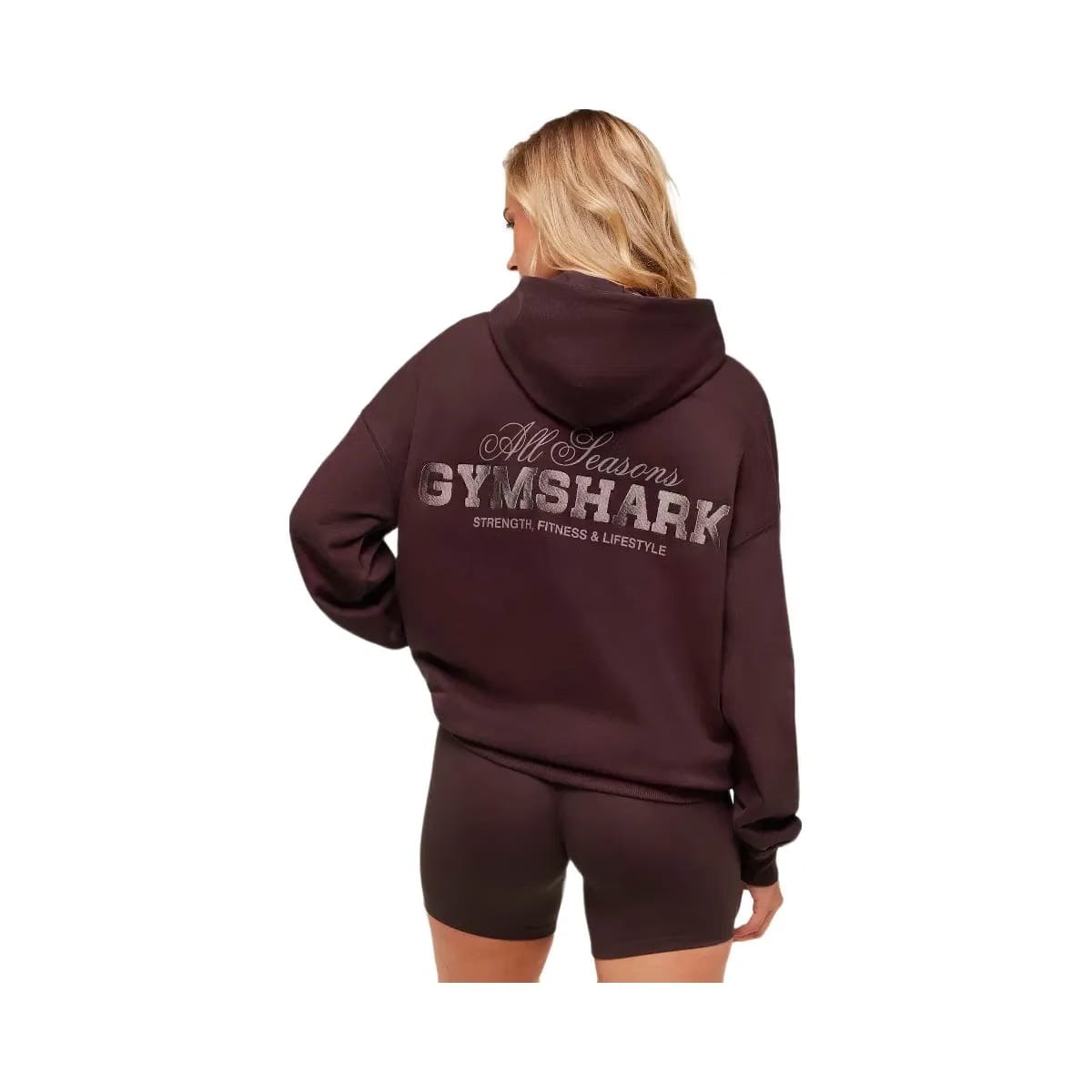 Gymshark All Seasons Graphic Hoodie - GS Cherry Purple