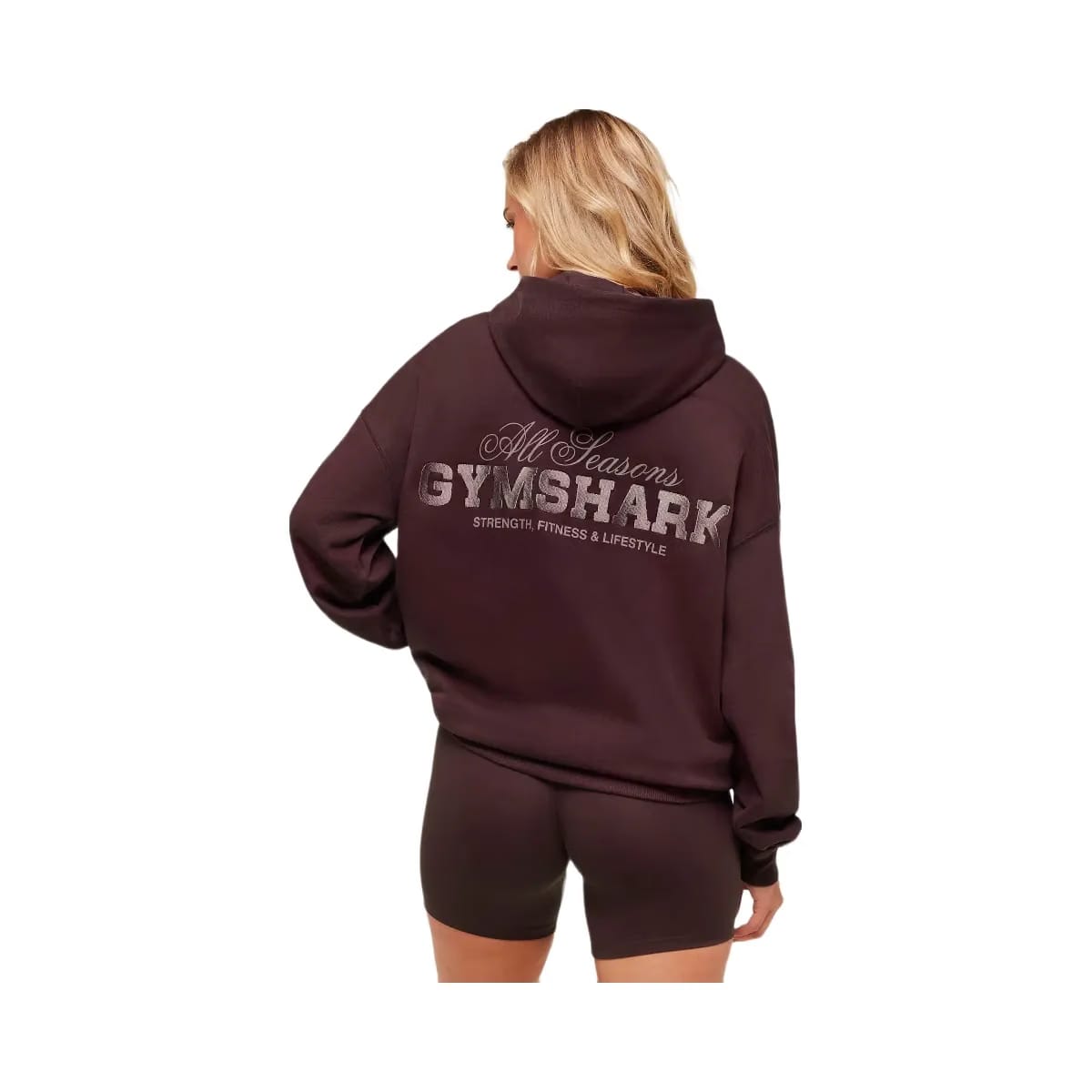 Gymshark All Seasons Graphic Hoodie - GS Cherry Purple