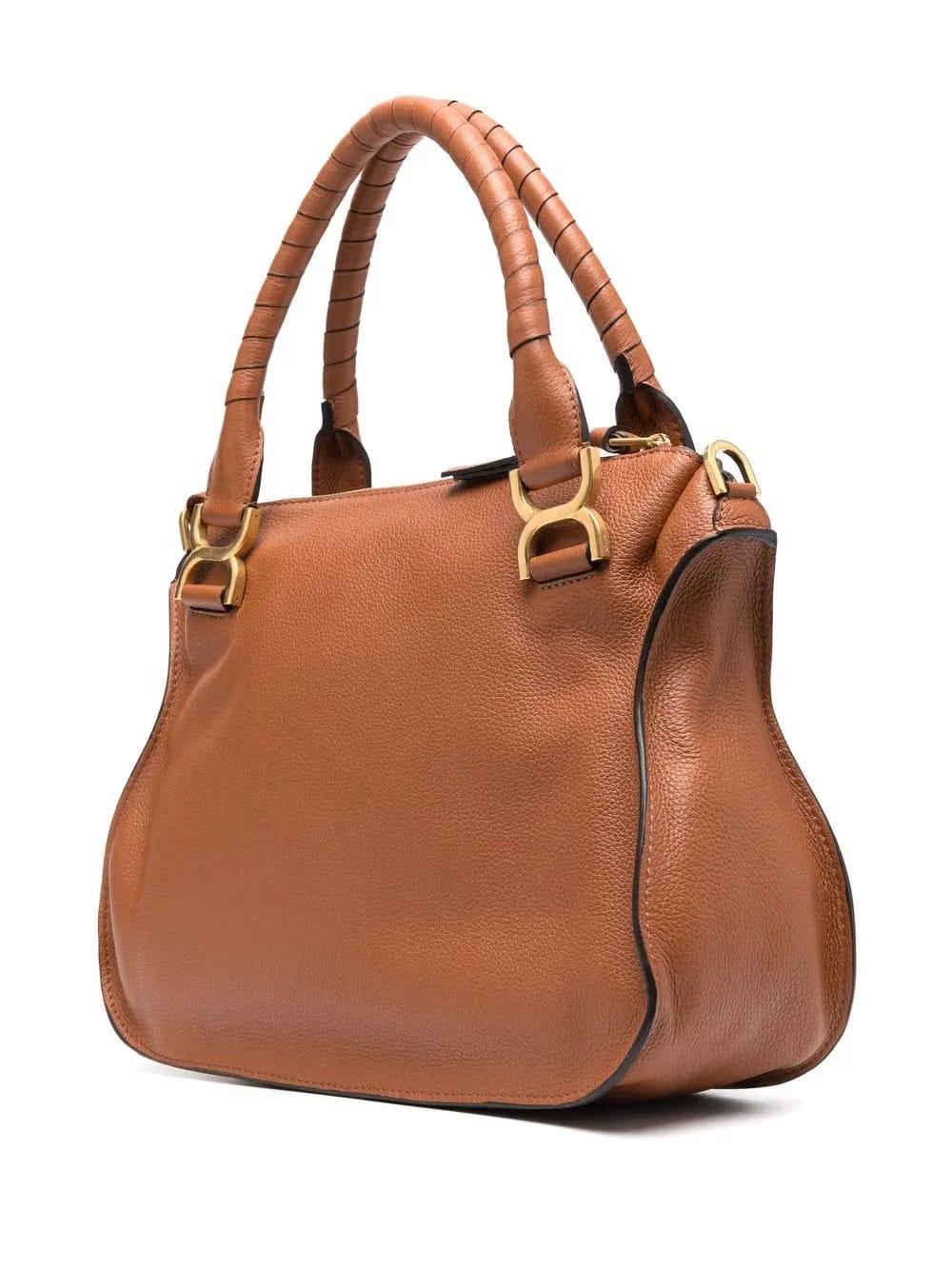 Marcie grained-leather tote bag