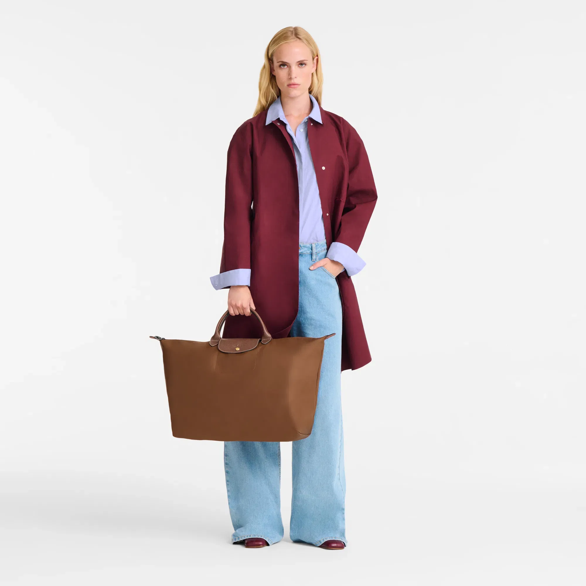 Longchamp Le Pliage Original L Travel bag Cognac