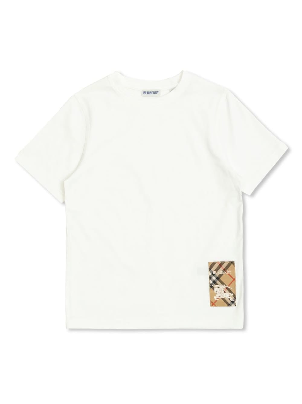 Burberry check-tag cotton T-shirt