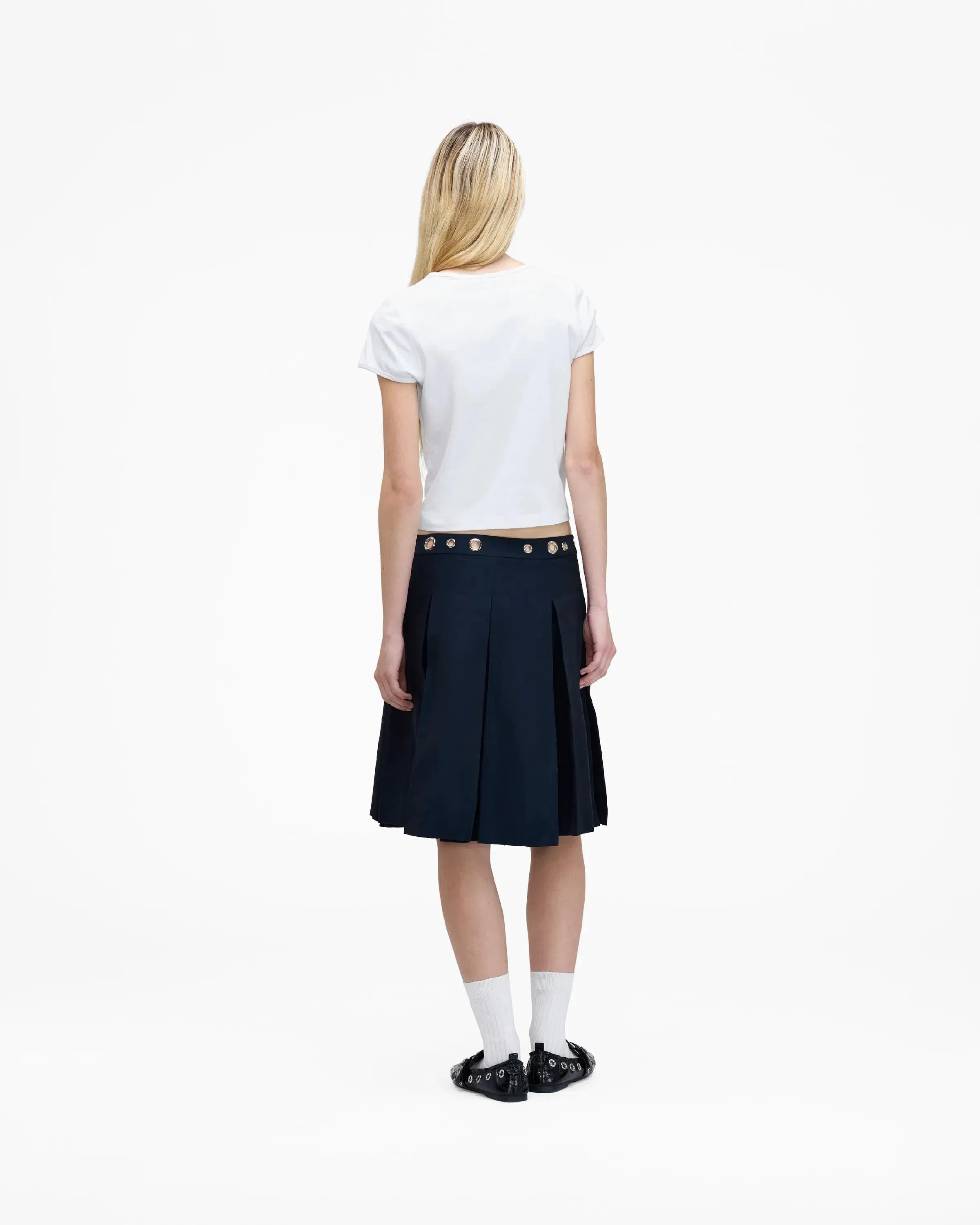 Safety Pin Pleated Skirt