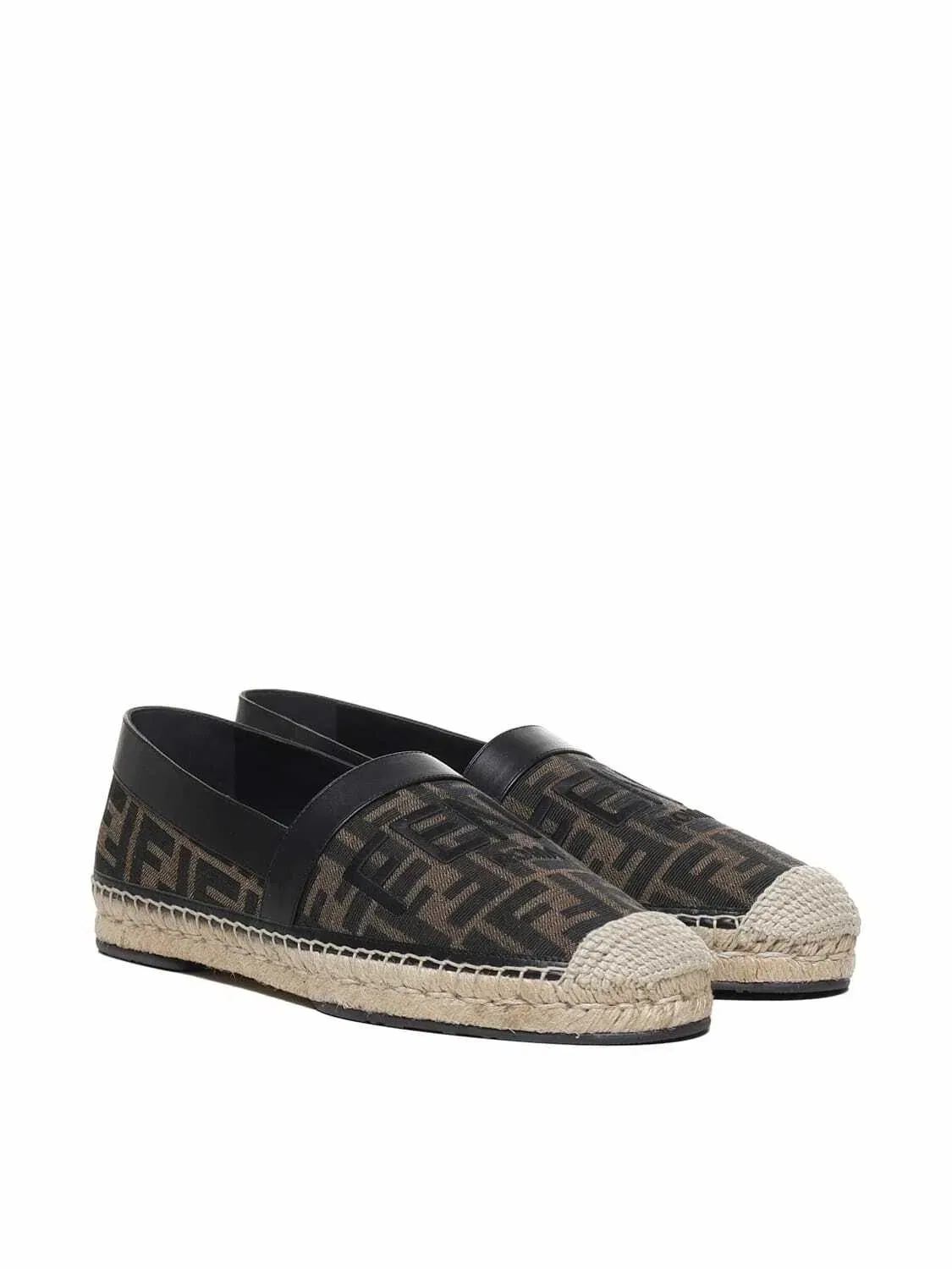 Fendi Jacquard Espadrilles With All-over Ff Logo